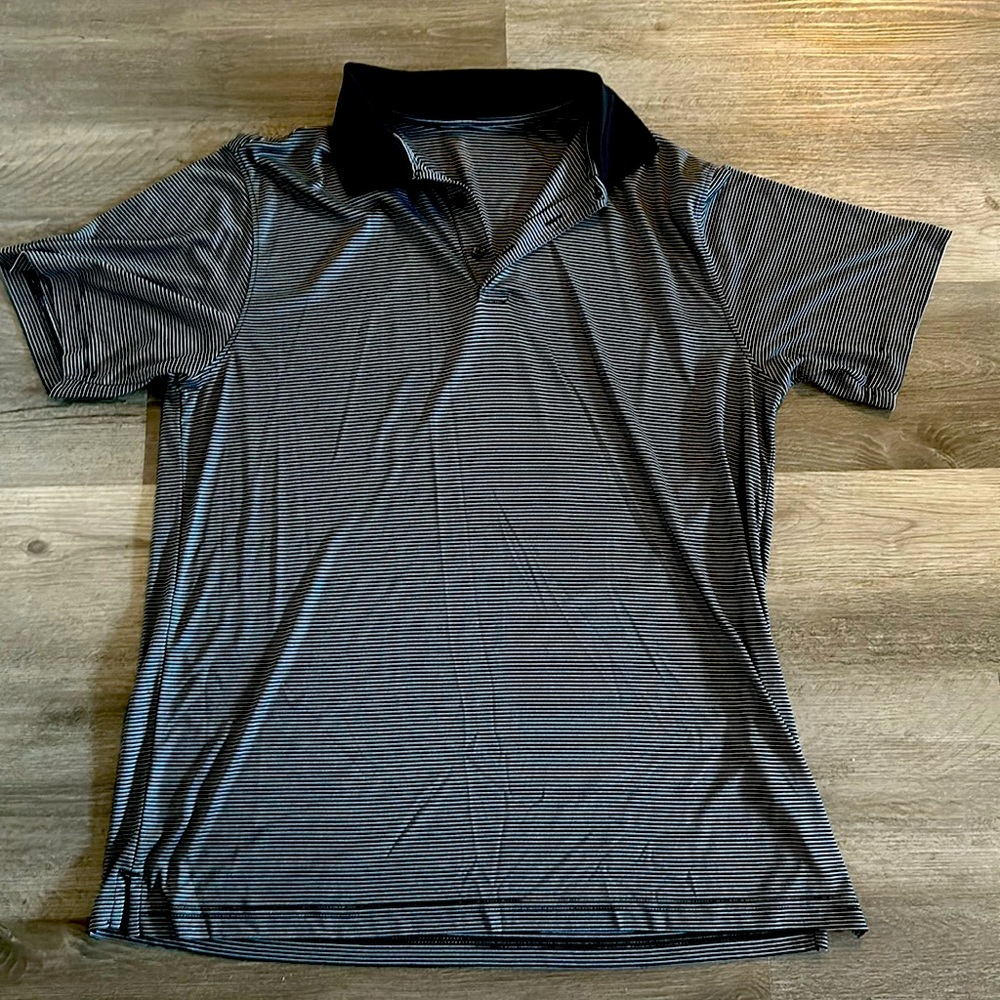 Striped golf shirt